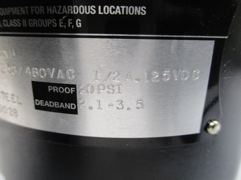 ASHCROFT B724VXTANH 480VAC 15A 20PSI NSMP