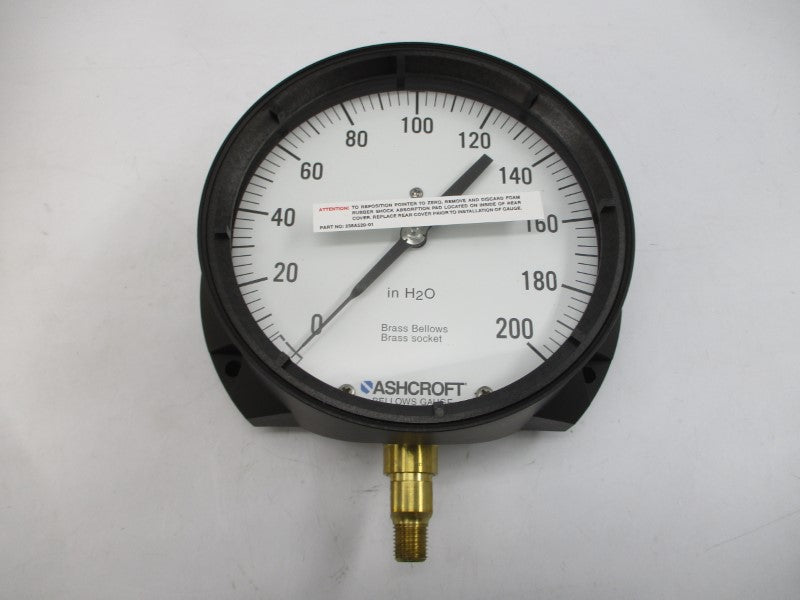 ASHCROFT 60-1189-AS-02L-200IW 0-200"H2O 6" NSMP