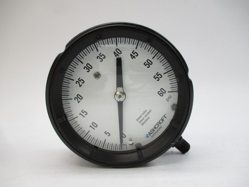 ASHCROFT 45-1279-BS-02L-60# 0-60PSI 4-1/2" NSMP