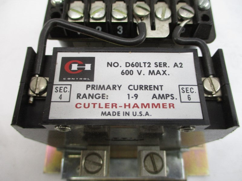 CUTLER HAMMER D60LA0 SER. A1 600VAC 1-9A 4-6S NSMP