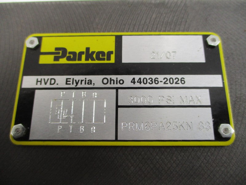 PARKER PRM6PA25KN 3000PSI NSMP