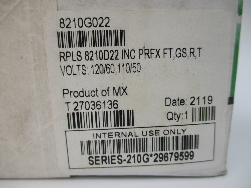 ASCO 8210G022 110/120V 5-150PSI 1-1/2" NSMP