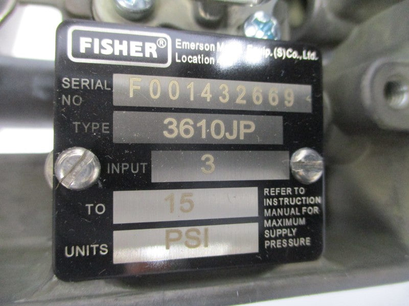 FISHER EMERSON 3610JP 3-15PSI NSNP