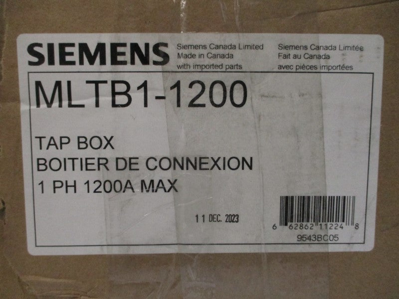 SIEMENS MLTB1-1200 120/240VAC 1200A (AS PICTURED) NSMP