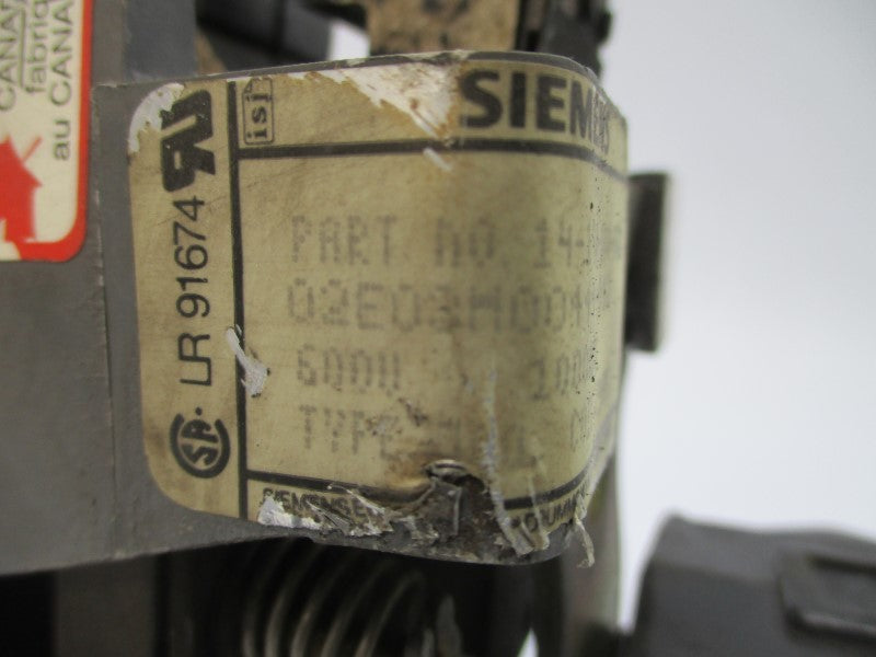 SIEMENS 14-198-100-562 74VDC UNMP