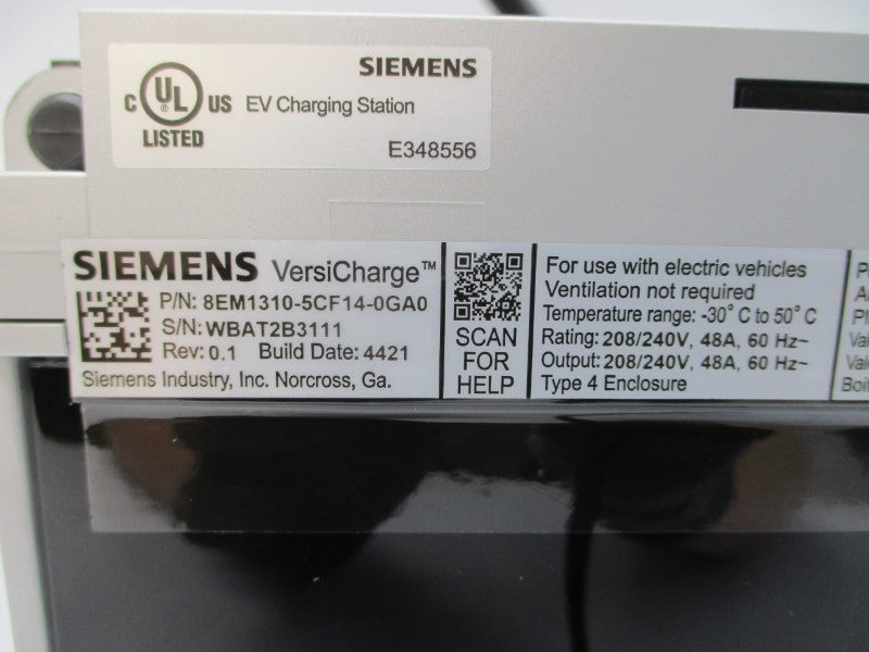 SIEMENS 8EM1310-5CF14-0GA0 208-240VAC 48A REV. 0.1 NSMP