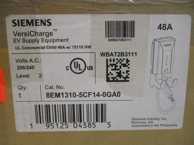 SIEMENS 8EM1310-5CF14-0GA0 208-240VAC 48A REV. 0.1 NSMP