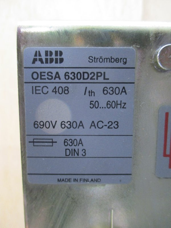 ABB 1SCA022475R0110 OESA630D2PL-21/2 690V 630A NSMP