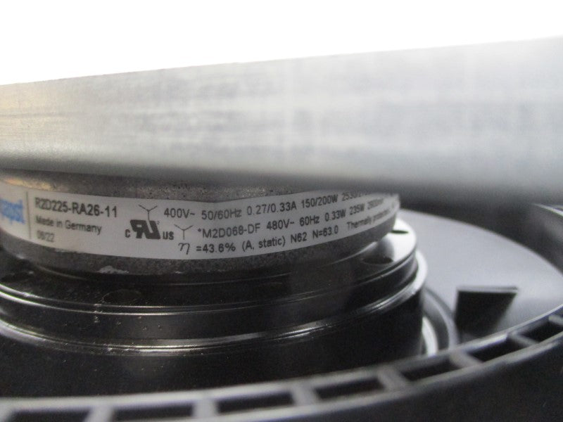 FAN R2D225-RA26-11 480V 0.27/0.33A (AS PICTURED) NSNP