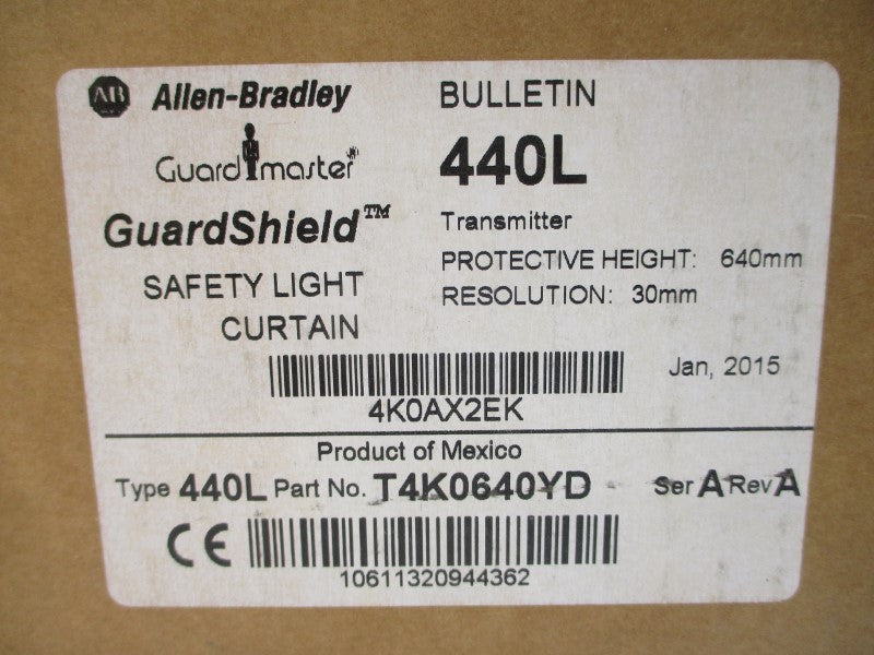 ALLEN BRADLEY 440L-T4K0640YD SER. A REV. A (BR/WH) NSFS