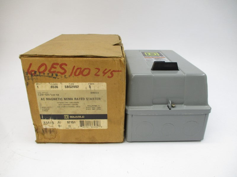 SQUARE D 8536SBG2V02S SER. A 110/120V NSMP