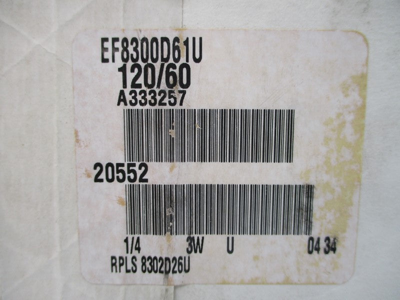 ASCO EF8300D61U 120V 120PSI 1/4" NSMP