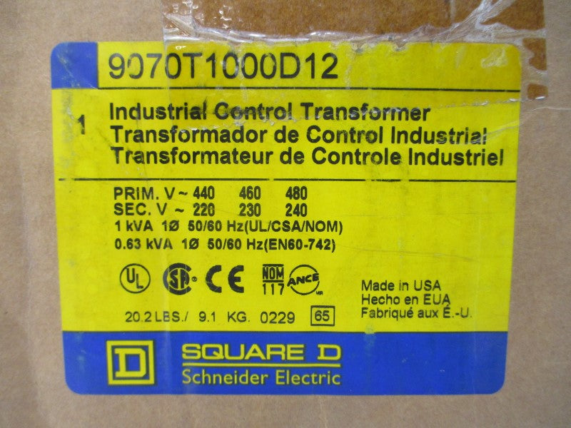 SQUARE D 9070T1000D12 240/480V NSMP