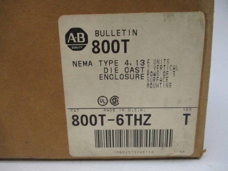 ALLEN BRADLEY 800T-6THZ SER. T (BR/WH) NSMP
