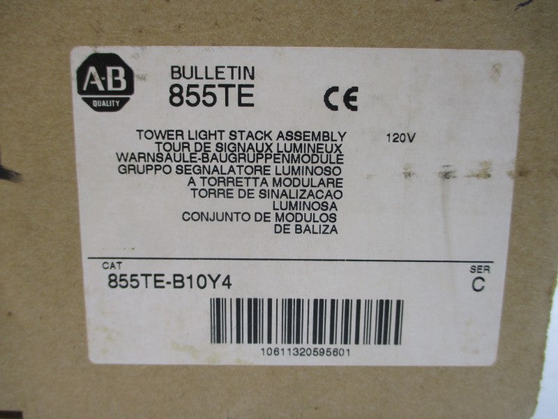 ALLEN BRADLEY 855TE-B10Y4 SER. C 120V (BR/WH) NSMP