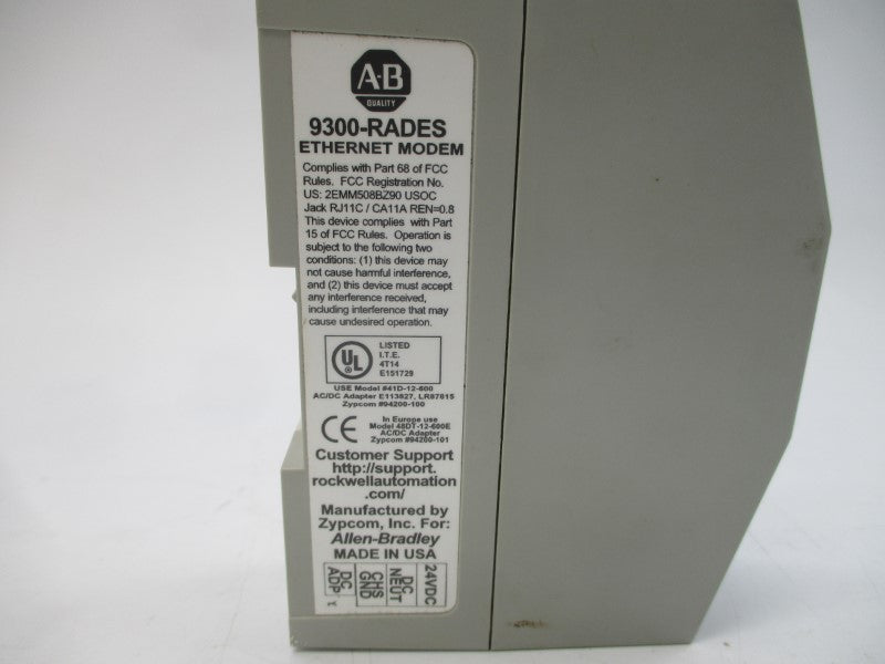 ALLEN BRADLEY 9300-RADES REV. 1.06 NSMP