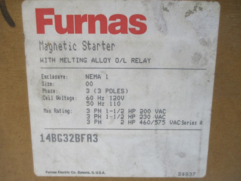 FURNAS 14BG32BFA3 SER. A 110/120V NSMP