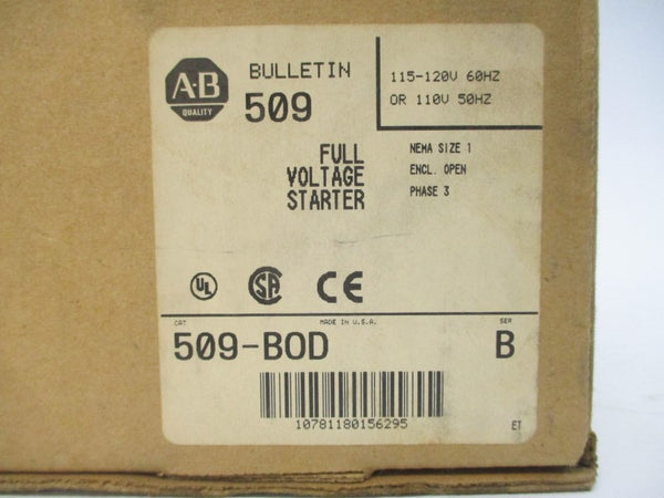 ALLEN BRADLEY 509-BOD SER. B 110/115-120V 27A (BR/WH) NSMP