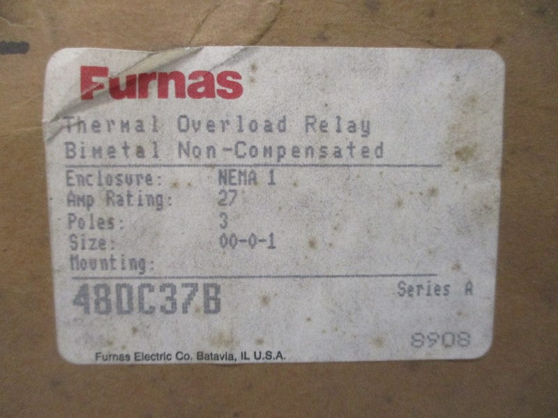 FURNAS 48DC37B SER. A 600VAC 27A NSMP
