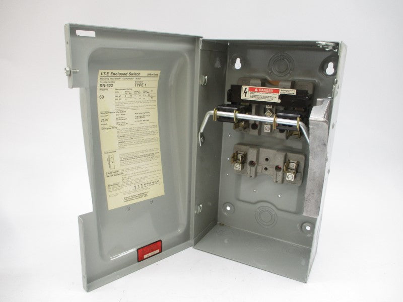 SIEMENS SN-322 240VAC 60A NSMP