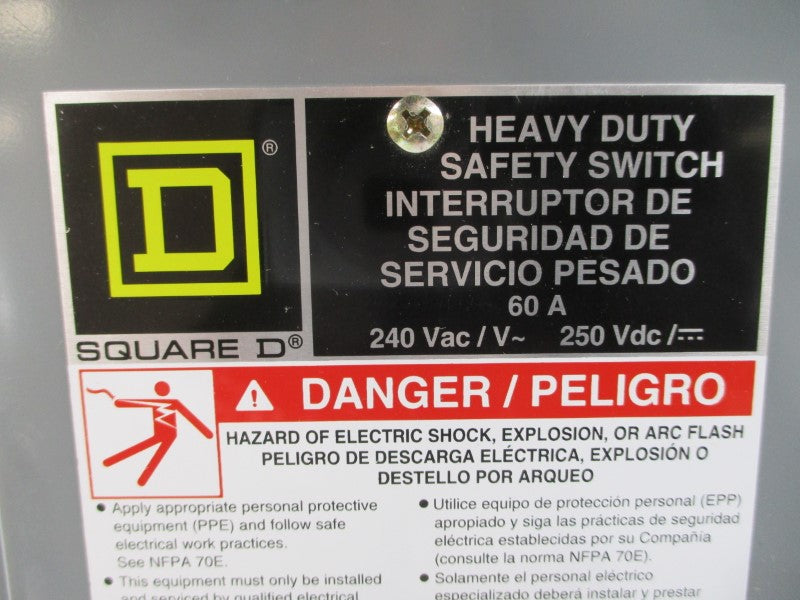 SQUARE D H322N SER. F05 240VAC 60A NSMP