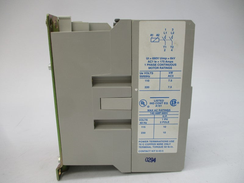 CUTLER HAMMER CE15NN2A SER. A1 110/120V 140A NSMP
