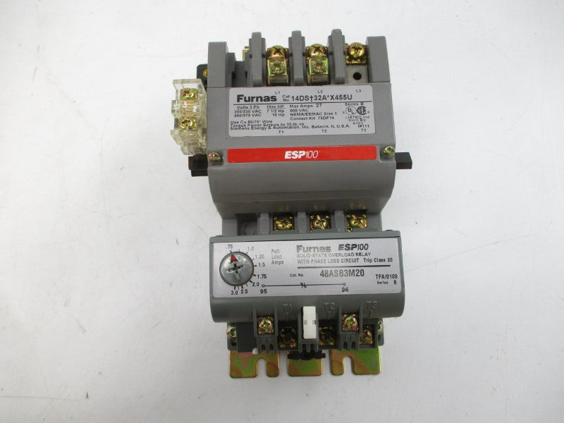 FURNAS 14DSB32AFX455U SER. B 110/120VAC 0.75-3A NSMP