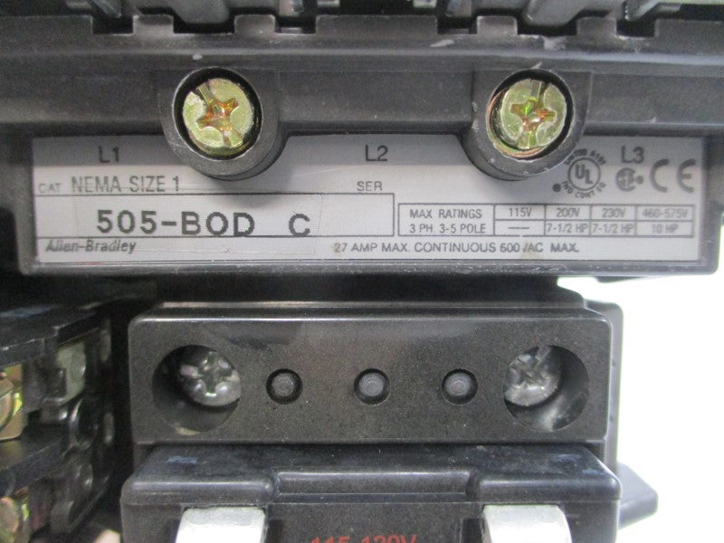 INDUSTRIAL SPARE PART 505-BOD SER. C 110/115-120V 27A NSNP