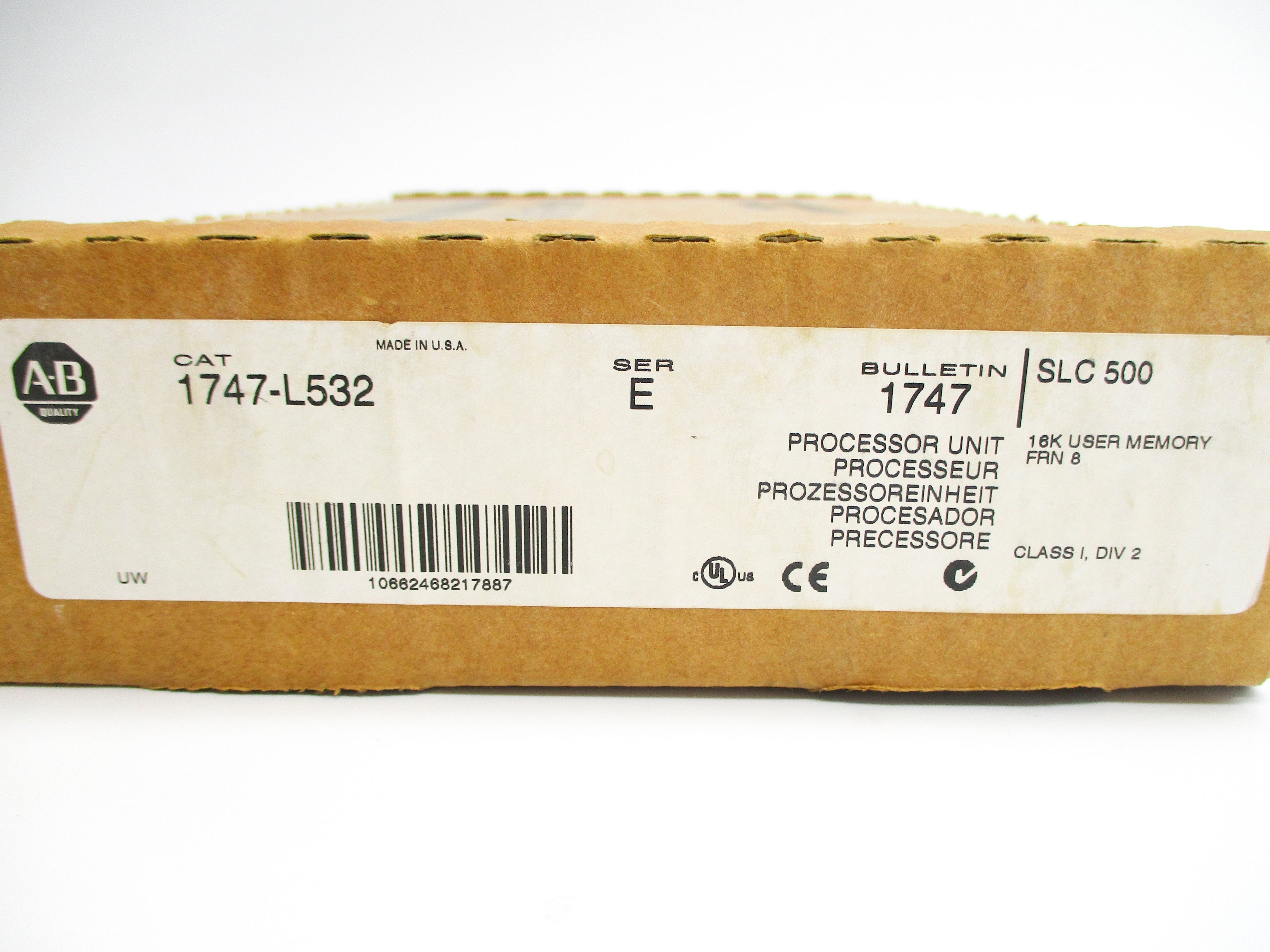 ALLEN BRADLEY 1747-L532 SER. E F/W 8 NSMP