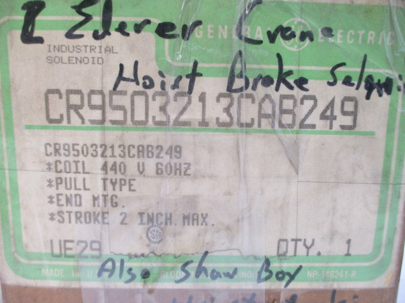 GENERAL ELECTRIC CR9503213CAB249 440V NSMP