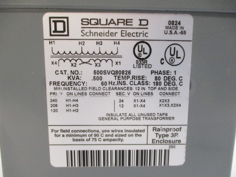 SQUARE D 500SVQ80826 240V NSMP