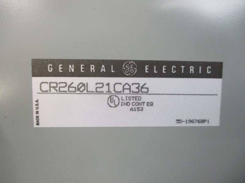 GENERAL ELECTRIC CR260L21CA36 277V 20A NSMP