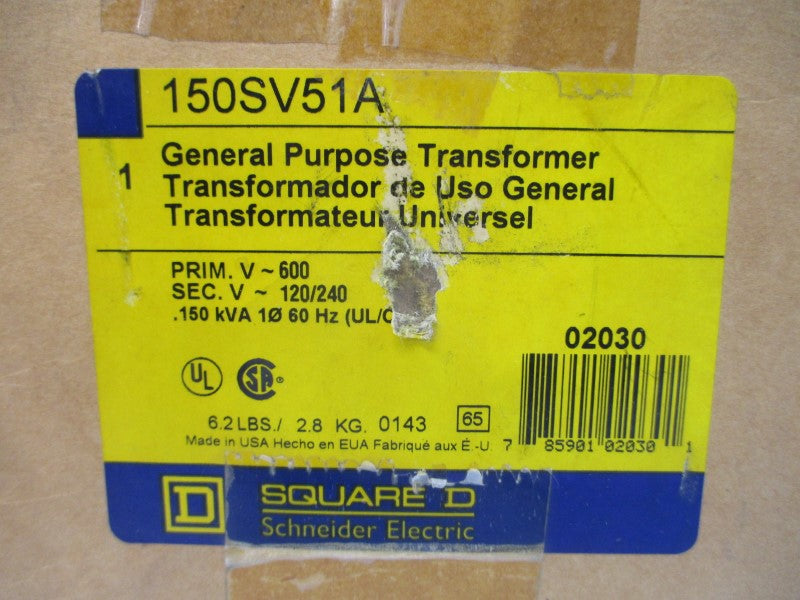SQUARE D 150SV51A 600V NSMP