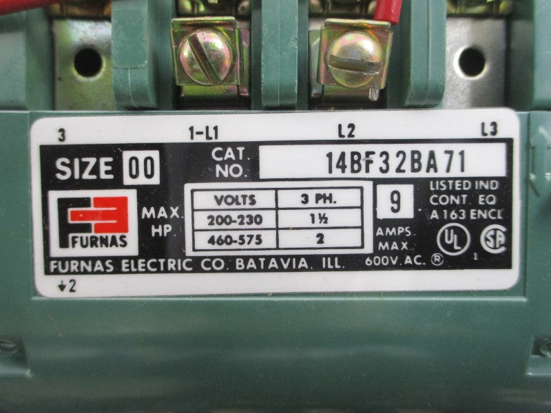 FURNAS 14BF32BA71 480V 9A NSNP