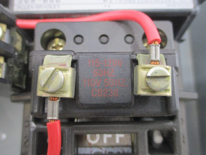 ALLEN BRADLEY 509-BAD SER. B 110/115-120V 27A (AS PICTURED) UNMP