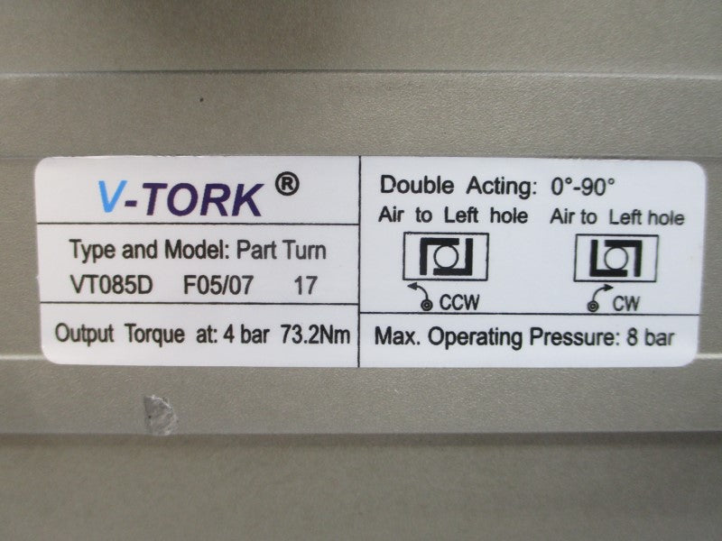 V-TORK F05/0717 VT085D 2" NSNP