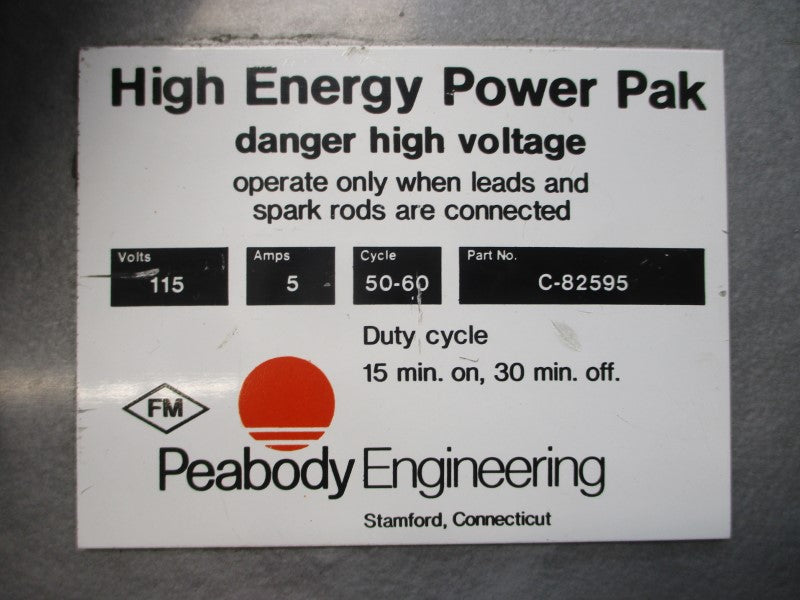 PEABODY ENGINEERING C-82595 115V 5A UNMP