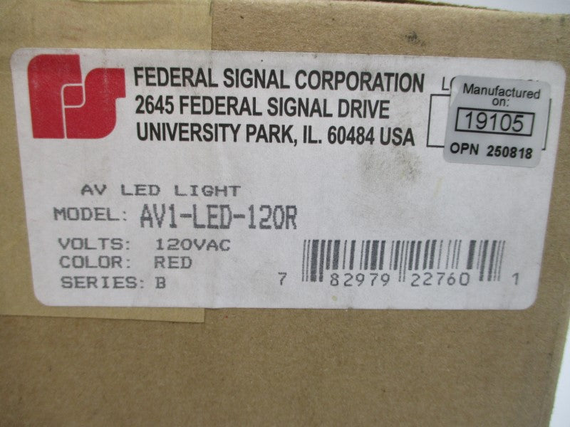 INDUSTRIAL SPARE PART AV1-LED-120R SER. B 120VAC 0.08A NSMP