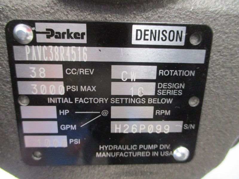 PARKER PAVC38R4516 3000PSI NSNP