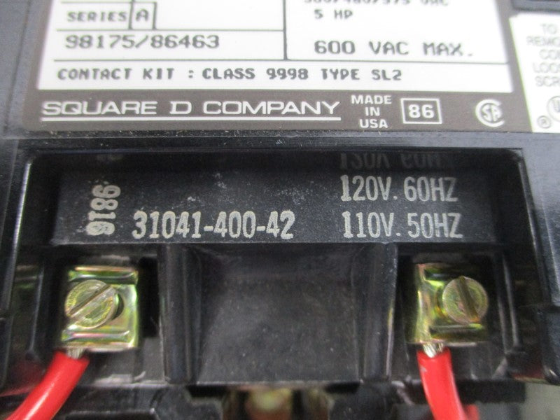 SQUARE D 8536SBO2SV02 SER. A 110/120V UNMP