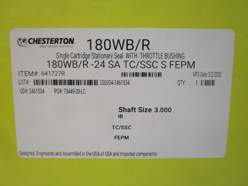 CHESTERTON 180WB/R-24SATC/SSCSFEPM 641727R 3.000" NSMP