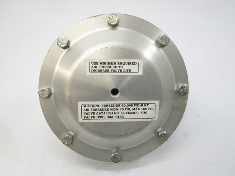 AUTOCLAVE ENGINEERS 60VM4071-CM 60,000PSI UNMP