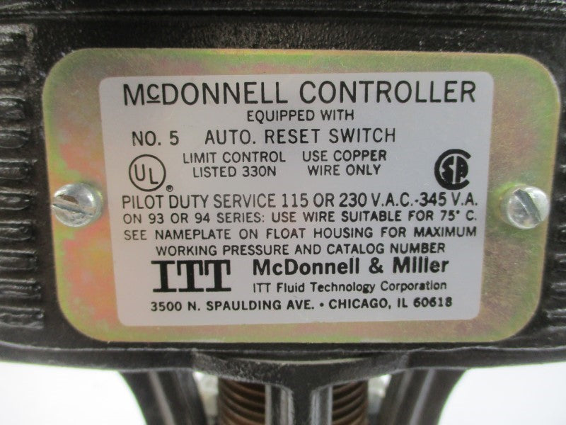 ITT MCDONNELL & MILLER 94 250 115/230VAC (AS PICTURED) NSNP