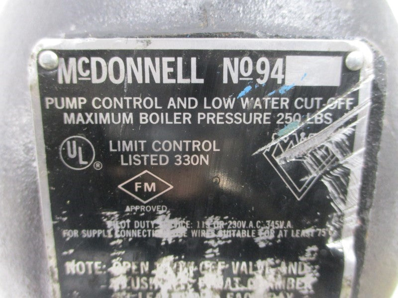 ITT MCDONNELL & MILLER 94 250 115/230VAC (AS PICTURED) NSNP