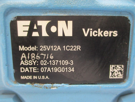 EATON VICKERS 25V12A1C22R 02-137109-3 NSNP