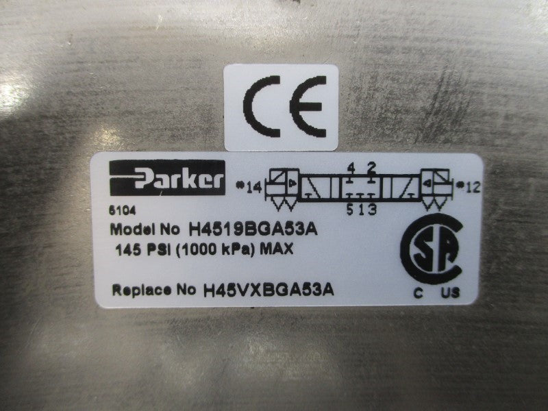 PARKER H4519BGA53A 110/120V 145PSI NSNP