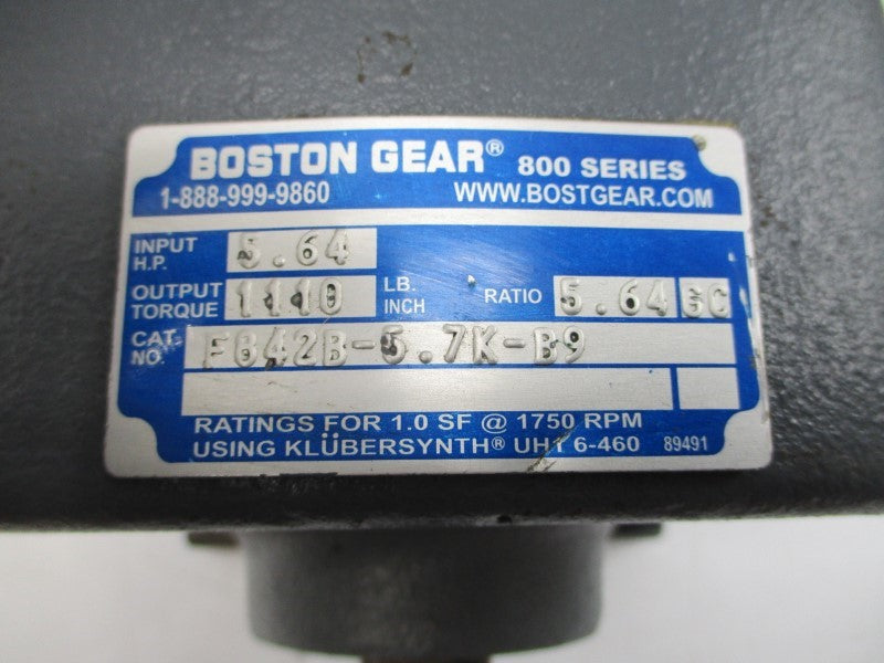 BOSTON GEAR F842B-5.7K-B9 UNMP