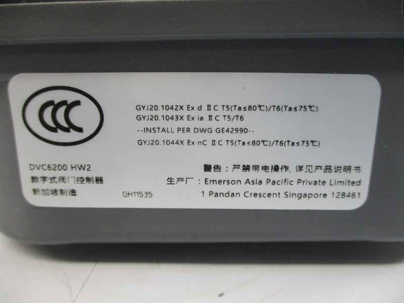 FISHER CONTROLS DVC6200HW2 30VDC 145PSI (AS PICTURED) NSNP