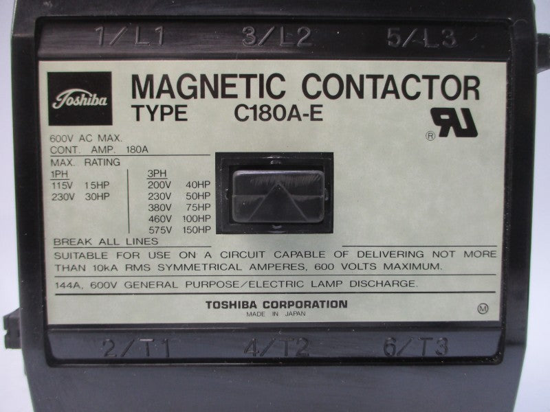 TOSHIBA C180A-E 100-220/100-240VDC 180A NSMP