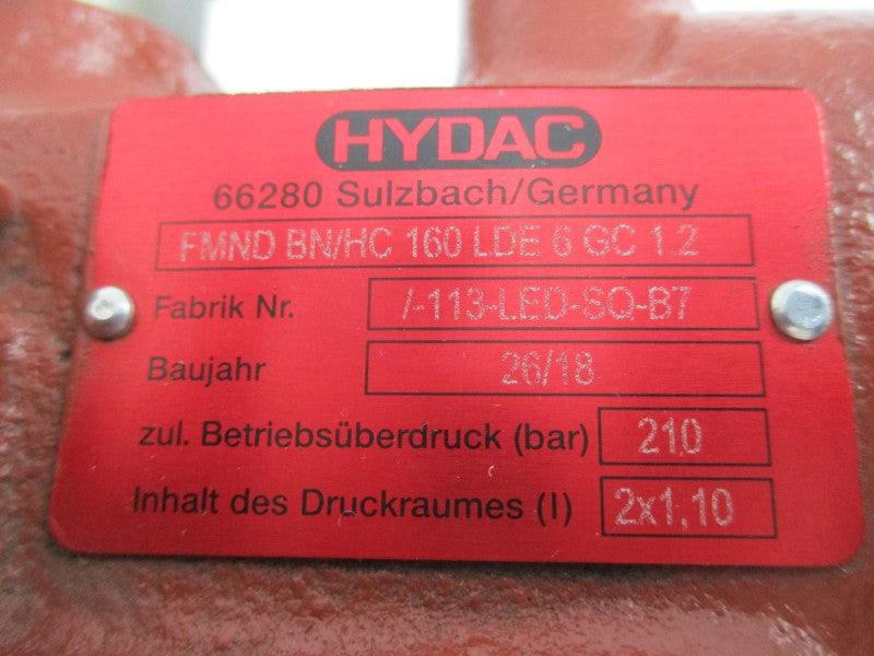 HYDAC FMNDBN/HC160LDE6GC12 /-113-LED-SQ-B7 20-30V NSNP